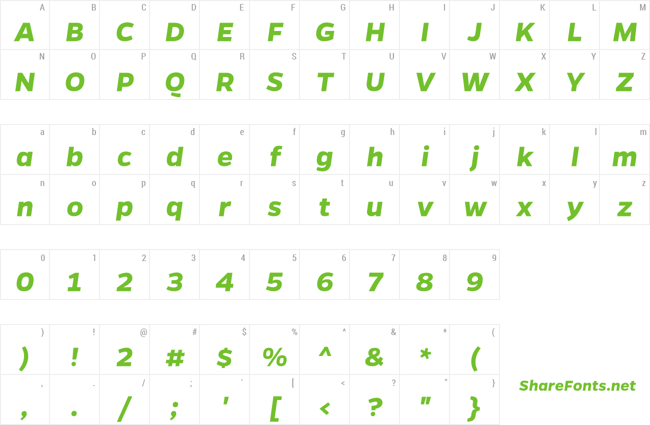 Font Gentona Bold preview